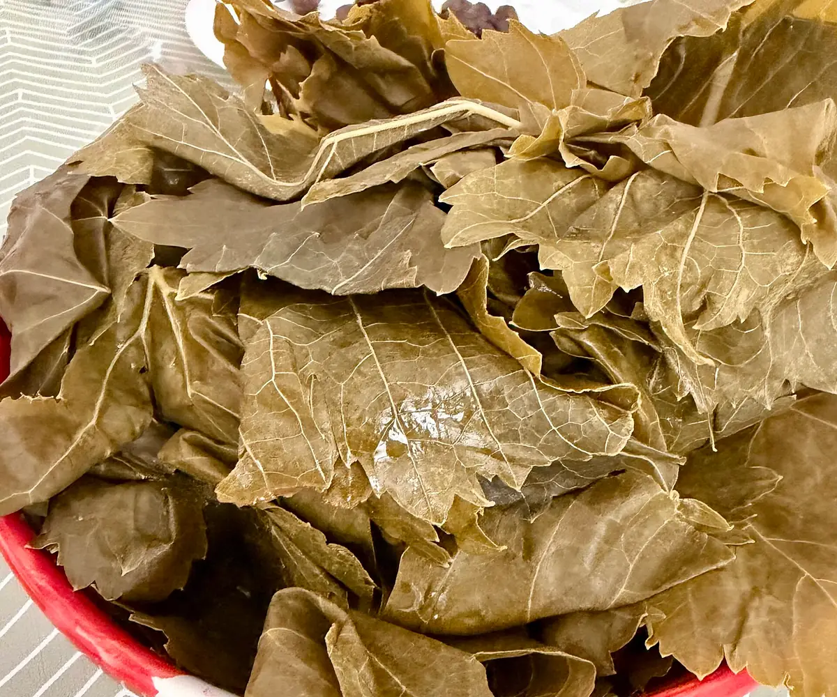 Egyptian frozen vine leaves