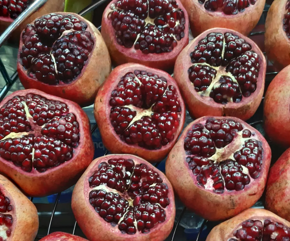 Fresh Egyptian pomegranates